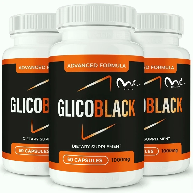 GlicoBlack  3 Bottle Package - 90 Day Weight Loss Supplement Supply